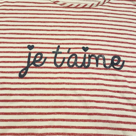 Kim & Co Je T’aime Womens Cropped Tshirt Size 2XL - Picture 2 of 16